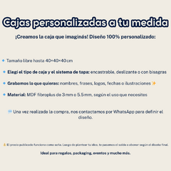 Caja personalizada - comprar online