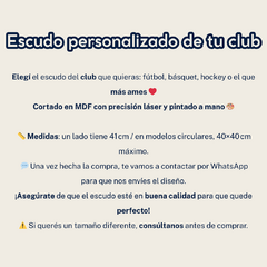 Escudo personalizado - comprar online