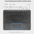 Touch bluetooth keyboard for ipad huawei xiaomi ultra-thin wireless control 10-inch bluetooth keyboard with trackpad en internet