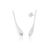 Brinco em Prata 925 Gota Puffer Estilizada - comprar online