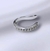 Piercing em prata 925 fake cravejado - comprar online
