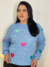 BLUSA DE TRICÔ CORAÇÃO - Jessica Viana Closet