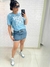 Saia Jeans com cinto na internet