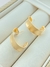 BRINCO TORCIDO ACETINADO FOLHADO A OURO - comprar online
