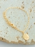 PULSEIRA PINGENTE GATO FOLHADO A OURO