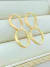 BRINCO ELOS FRONTAL ACETINADO FOLHEADO A OURO