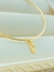 PULSEIRA BRACELETE RÍGIDO LINHA FILHOS MENINO/MENINO FOLHADO A OURO