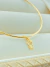 PULSEIRA BRACELETE RÍGIDO LINHA FILHOS MENINO/MENINO FOLHADO A OURO