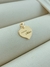 PINGENTE CORAÇÃO 15MM FOLHADO A OURO - comprar online