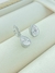 DUPLA DE BRINCOS GOTA CRISTAL COM BORDA TRABALHADA FOLHADO A OURO - comprar online