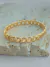 PULSEIRA BRACELETE ELOS ENTRELAÇADOS DOURADO VERNIZ ITALIANO