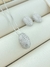 CONJUNTO COLAR E BRINCO OVAL CRAVEJADO COM MIROZIRCÔNIAS - comprar online