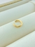 BRINCO PIERCING FAKE LISO FOLHADO A OURO