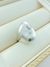ANEL ESFERA MAXI CETINADO RÓDIO BRANCO
