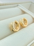 BRINCO ARGOLA DE CLICK TRABALHADA FOLHADO A OURO