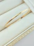 PULSEIRA BRACELETE LISO FOLHADO A OURO