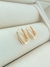 DUPLA DE BRINCOS ARGOLAS DE CLICK FOLHADO A OURO - comprar online