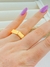 ANEL PORCA DOURADO FOLHADO A OURO - comprar online