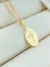 COLAR MASCULINO COM PINGENTE CRUZ FOLHADO A OURO