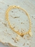 PULSEIRA LINHA FILHOS PINGENTE CORAÇÃO+ MENINO FOLHADO A OURO