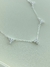 COLAR FLORES ZIRCONIA PRATA 925