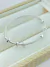 BRACELETE RÍGIDO BROCAS EM RODIO BRANCO - comprar online