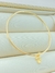 PULSEIRA BRACELETE RÍGIDO LINHA FILHOS MENINA FOLHADO A OURO
