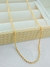 COLAR CORDÃO BAIANO 60cm FOLHADO A OURO