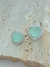 BRINCO CORAÇÃO ZIRCONIA VERDE BORDA CRAVEJADA RODIO BRANCO