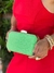 BOLSA DE FESTA TIPO CLUTCH PEDRARIA COLORIDA COR VERDE LIMA