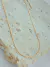 COLAR FOLHADO A OURO 18K BOLINHAS AMASSADAS