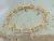 PULSEIRA CRISTAIS QUADRADOS FOLHADO A OURO - comprar online