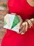 BOLSA DE FESTA TIPO CLUTCH CANTOS ARREDONDADOS CORES VERDE AZUL E CREME - comprar online