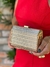 BOLSA DE FESTA TIPO CLUTCH METÁLICA DOURADA QUADRADA