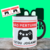Caneca Não Perturbe Estou Jogando - T-Geek