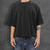 REMERA BOXY FIT CLASICA - Negra