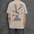 REMERA OVERSIZE RAIN FOREST - Beige