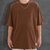 REMERA OVERSIZE BASICA - Marron