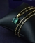 Corrente Cartier com pingente pedra verde - comprar online