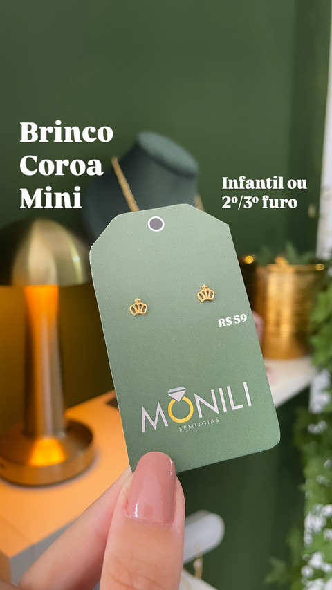 Brinco Coroa Mini