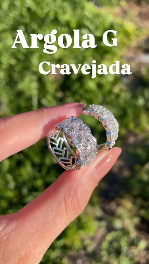 Argola Cravejada G
