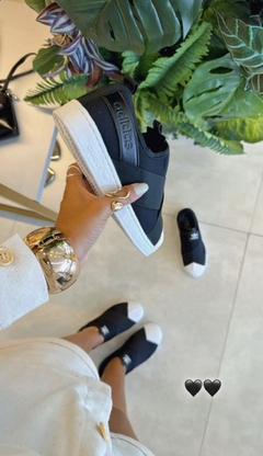SLIPON PRETO/BRANCO - comprar online