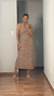 VESTIDO MIDI HAILEY (POA OFF FUNDO MARROM) na internet