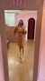 VESTIDO CURTO TINA (FLORAL FUNDO CARAMELO) - comprar online