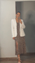 VESTIDO MIDI LUCIANA (POA OFF FUNDO MARROM) - comprar online