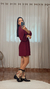VESTIDO CURTO GABRIELA (BORDO) na internet