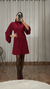 VESTIDO CURTO EVASE (BORGONHA) - loja online
