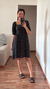 VESTIDO CURTO PAULA (FLORAL FUNDO PRETO) - comprar online