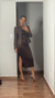 VESTIDO MIDI AMY (MARROM)