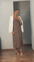VESTIDO MIDI LUCIANA (POA OFF FUNDO MARROM)